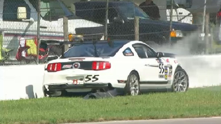 Illustration for article titled Mustang Boss 302S with VIN 001 crashes on the track